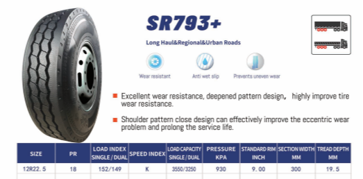 Vỏ xe Liaolun 12R22.5 SR793+